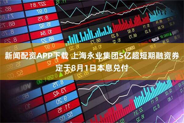 新闻配资APP下载 上海永业集团5亿超短期融资券定于8月1日本息兑付